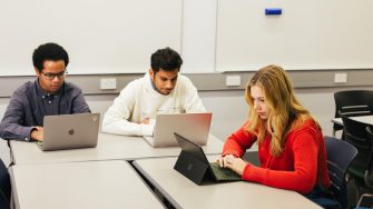 Students in class