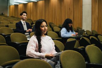 Students in a lecture