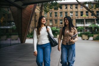 Students on campus