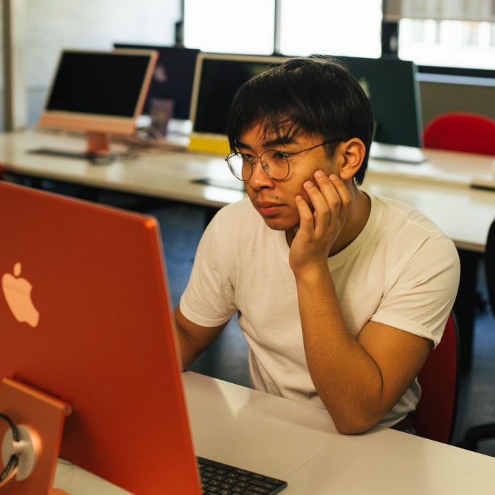 Photo of students in a computer lab