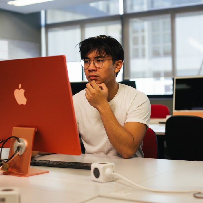 Photo of students in a computer lab