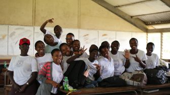 Students from Kyebambe Secondary School, Uganda