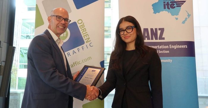 2025 ITE-ANZ Undergraduate Student Award Winner
