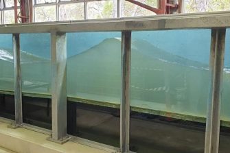 0.9 m wave and open channel flume