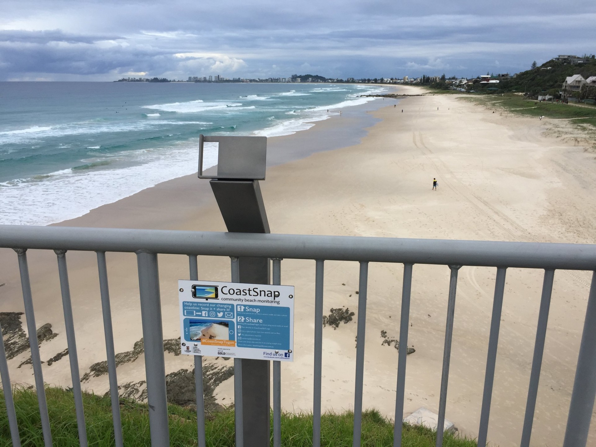 Cradle over looking a beach at Tugun in Queensland