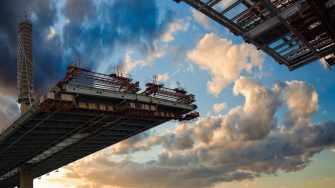 Bridge under construction