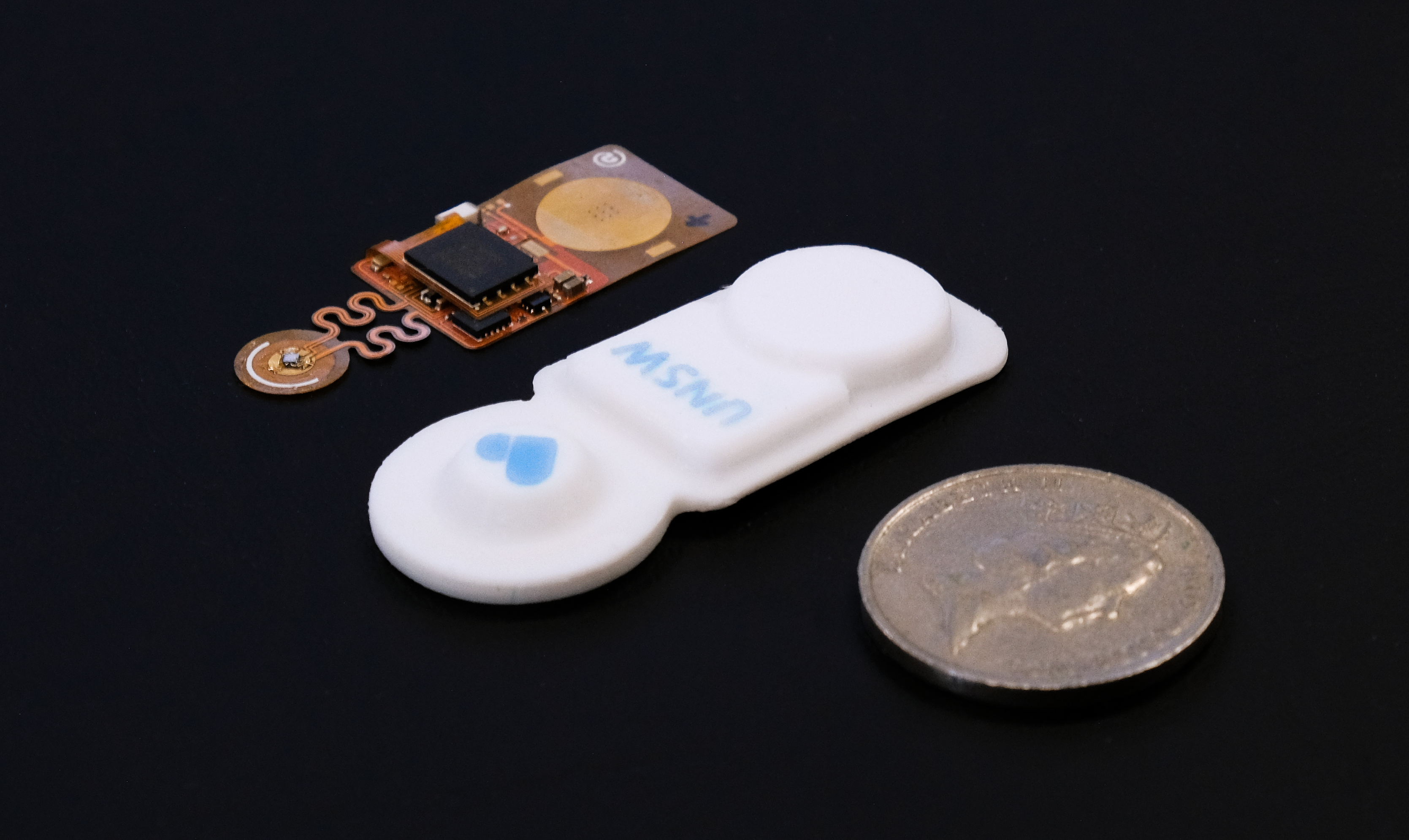 The AusculPatch is a tiny wearable sensor that weighs just 3.2 grams.