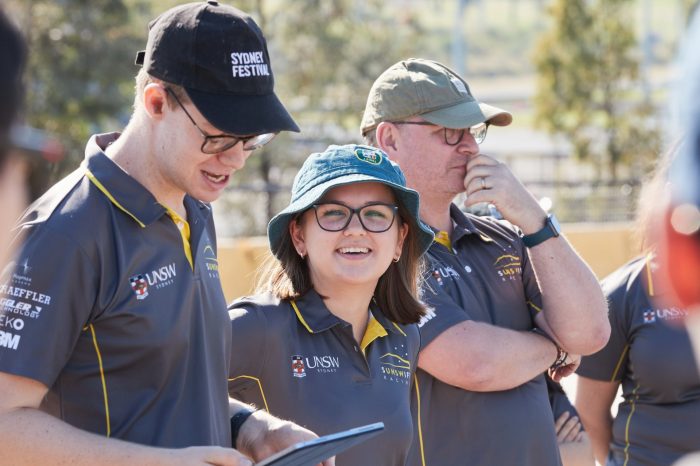 Andrea with Sunswift Director Richard Hopkins