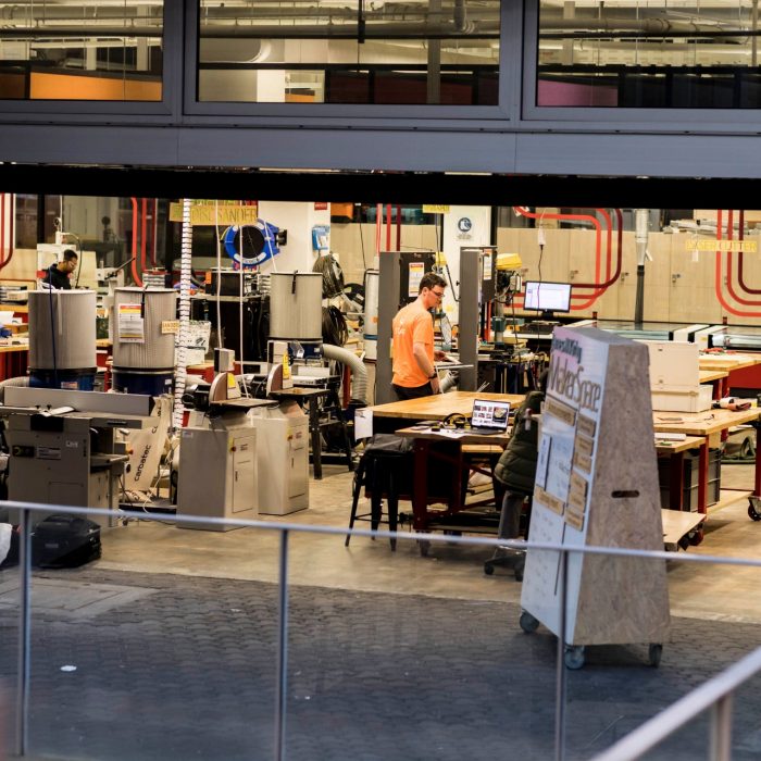 Student using UNSW Engineering makerspaces