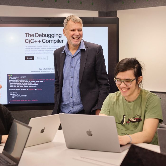 Dr. Andrew Taylor with his students