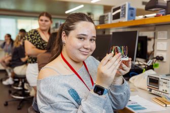 Students and staff taking part in the UNSW Engineering Indigenous Australian Engineering School program.