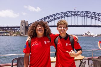 Students and staff taking part in the UNSW Engineering Indigenous Australian Engineering School program.