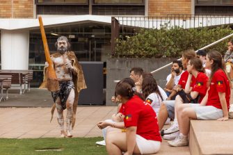 Students and staff taking part in the UNSW Engineering Indigenous Australian Engineering School program.