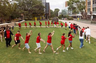 Students and staff taking part in the UNSW Engineering Indigenous Australian Engineering School program.