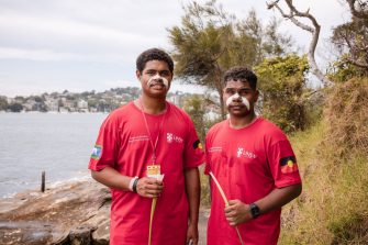 Students and staff taking part in the UNSW Engineering Indigenous Australian Engineering School program.