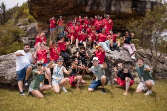Students and staff taking part in the UNSW Engineering Indigenous Australian Engineering School program.