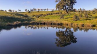 Photo of large dam on rural property
