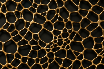 Gold mesh used for stretchable electronics