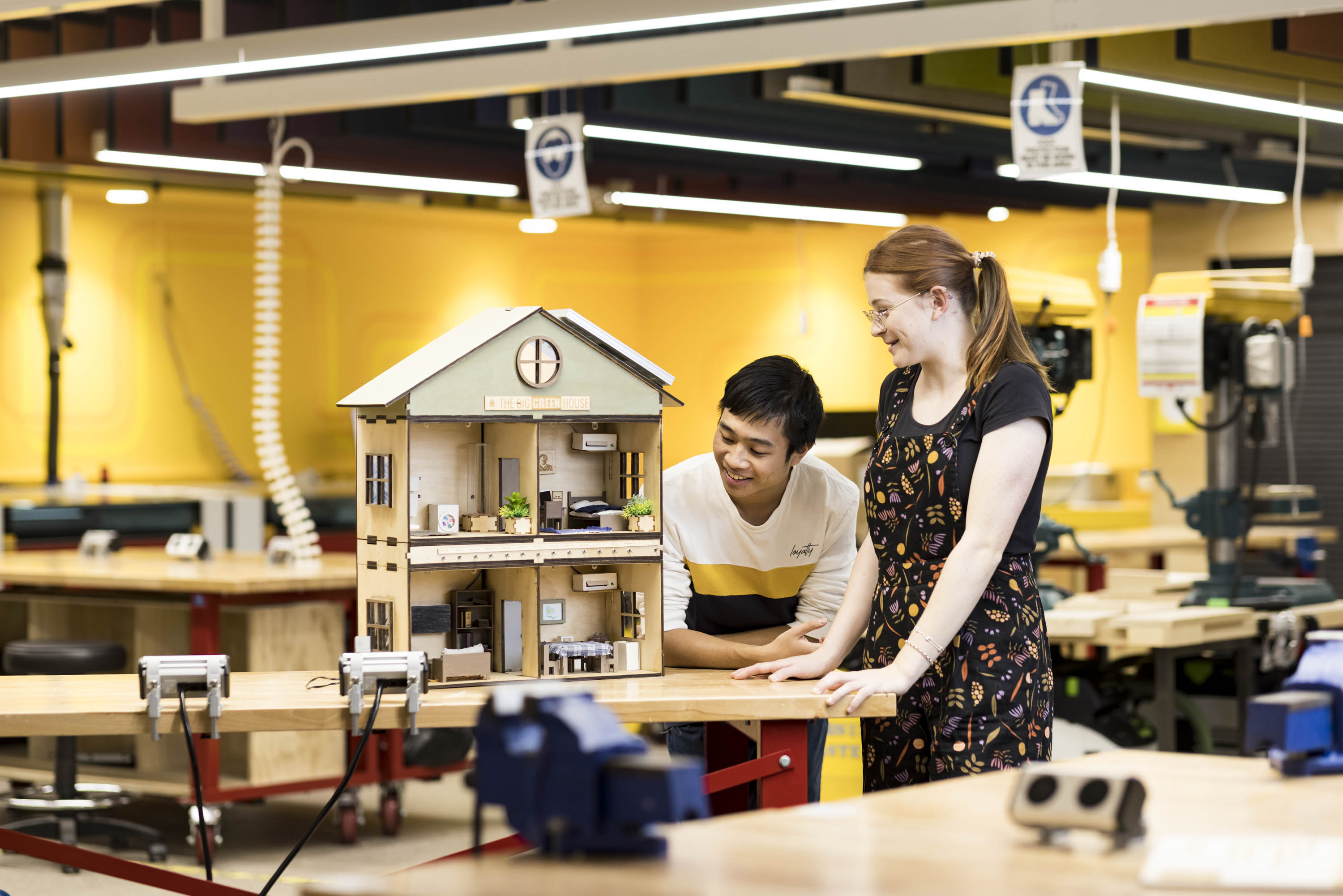UNSW walkway at sunset