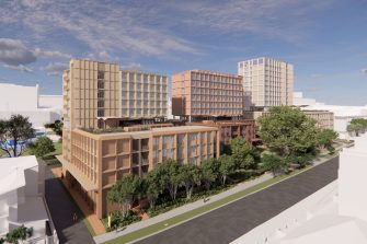 Aerial view of Student Accommodation Project from Physics Road South