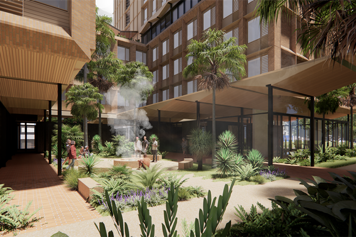 View of the student courtyard (Artist Impression)