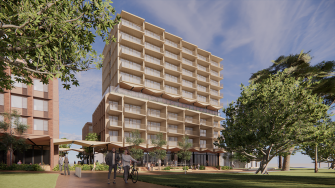 View of Block C from Science Road