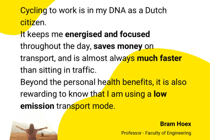 UNSW Cycling Advocate testimonial by Bram Hoex about the benefits of cycling to work.