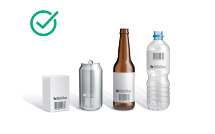 Illustration of eligible drink containers for the smart bin