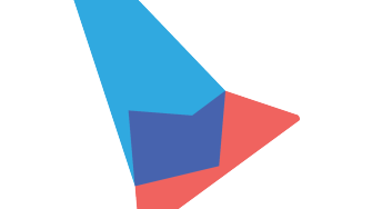 a geometric bird drawing
