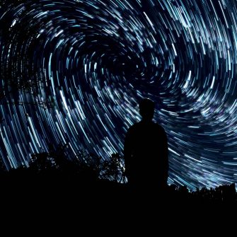 Abstract flowing technological fibers