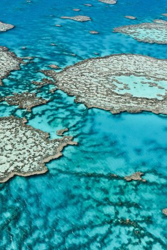 Aerial View of the Great Barrier Reef.
