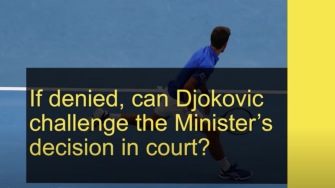 If denied, can Djokovic challenge the Minister's decision in court?
