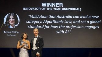 Mona Chiha has been recognised for using AI to help improve access to justice
