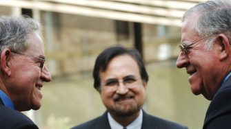 Scientia Professor Perminder Singh Sachdev with elder twins at twin study