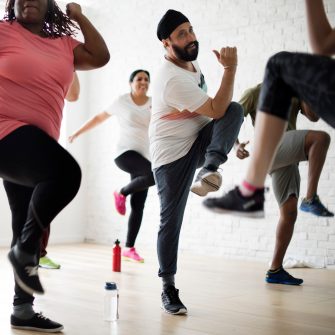 Diversity People Exercise Class Relax Concept