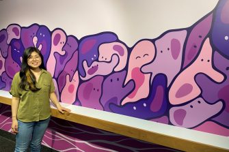 Wallace Wurth Mural Student Helen Han Embracing Diversity