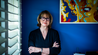 Professor Mary-Louise McLaws Deputy President Academic Board at the University NSW Sydney is seen at home. December 15 2020. (Image/Brendan Esposito)