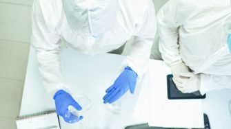 Photo of workers wearing Personal Protective Equipment (PPE)