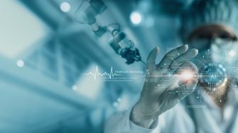 Healthcare technology, Medical revolution and the advance of technology Artificial Intelligence, AI Deep Learning for Medical Research, Transformation of innovation and technology for future Health.