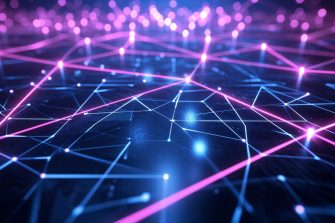 Mesmerizing Maze Of Neon Lines On A Mysterious Dark Wallpaper