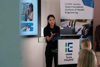 A student presenting to UNSW Tyree IHealthE