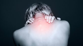 Acute pain in a neck at the young women