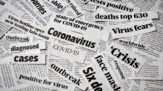 Coronavirus Covid19 newspaper headline