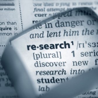 Generic definition of "research", zoomed in dictionary definition