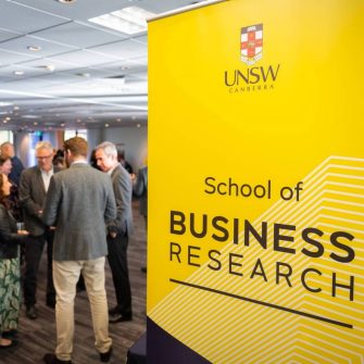 The School of Business Research Showcase program is an in-person networking event, featuring live welcome addresses and a series of lively, pre-recorded 2 minute research pitches about current and recent research projects, interspersed with ample time to meet and network with researchers.