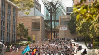 2023 Term 1 welcome to country at Kensington campus UNSW.