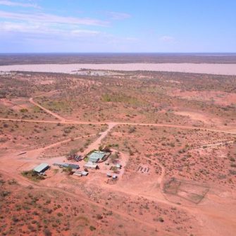 Drone photo of Australian outback