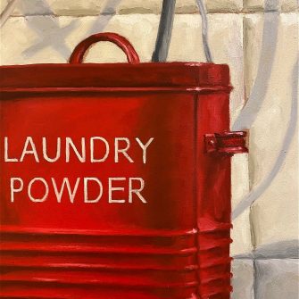 Dilara Niriella, ‘Laundry Room’ 2020. Oil on MDF. Image courtesy: the artist.