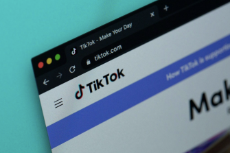 image of tik tok being shown in browser