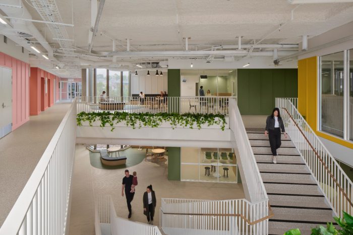 Staircase inside the Lang Walker AO Medical Research Building
